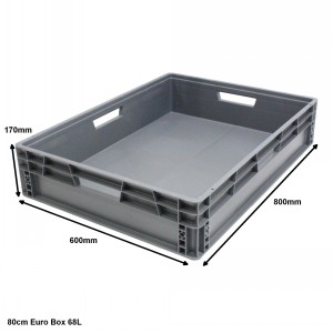 Heavy Duty Stacking Euro Box 80cm Size 2 (68 Litre)